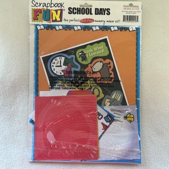 Scrapbook Fun Kits School Days (25 pieces) / Party (24 pieces)  Acid Free - Picture 4 of 6